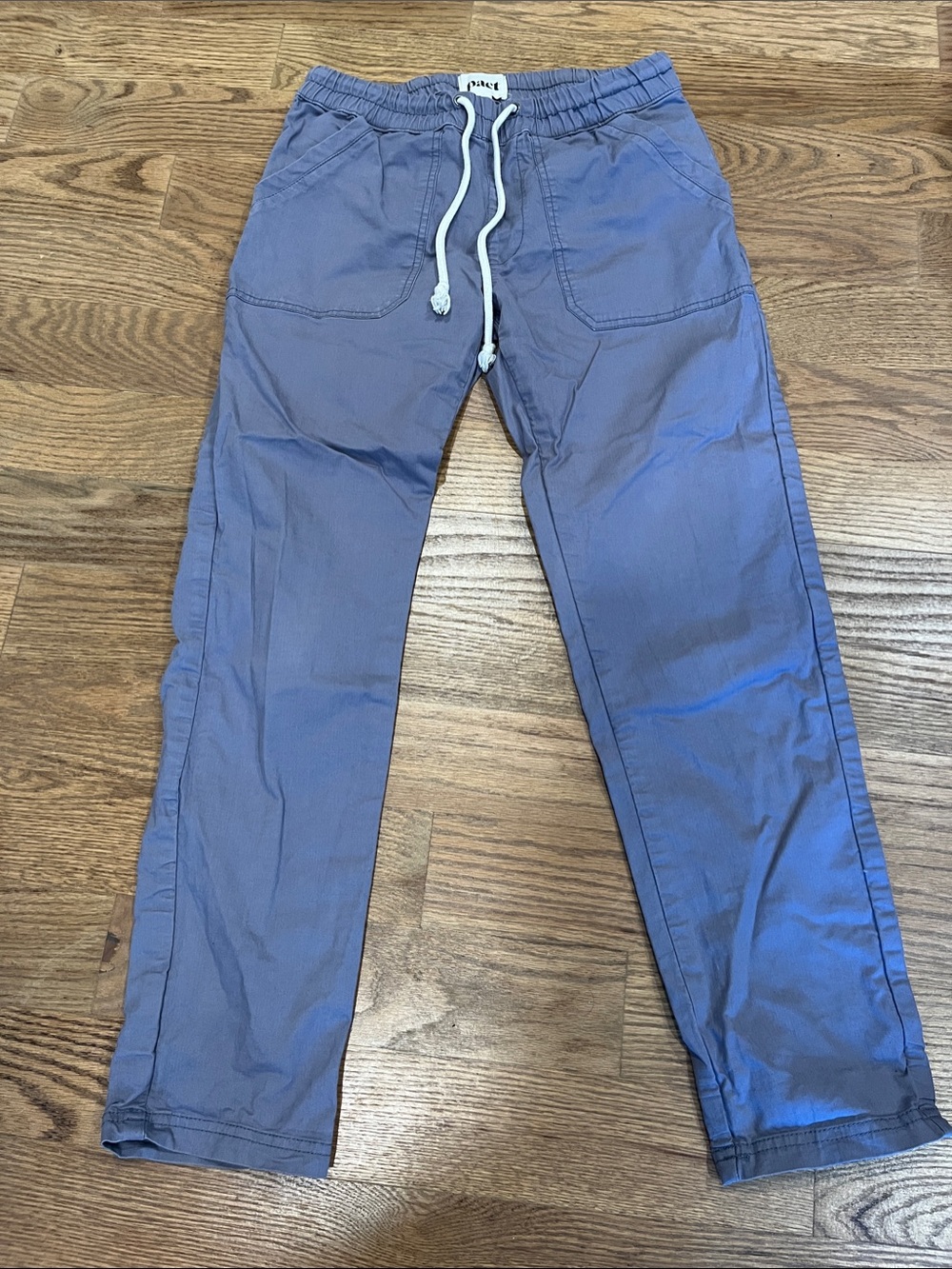 Pact Women’s Grey Drawstring twill pant